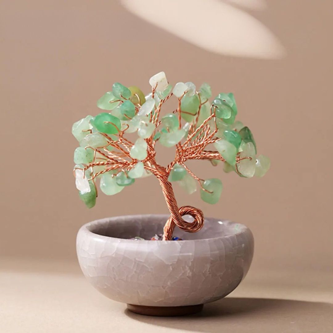 Drzewo Feng Shui "Święte Energię" z Naturalnych Kamieni