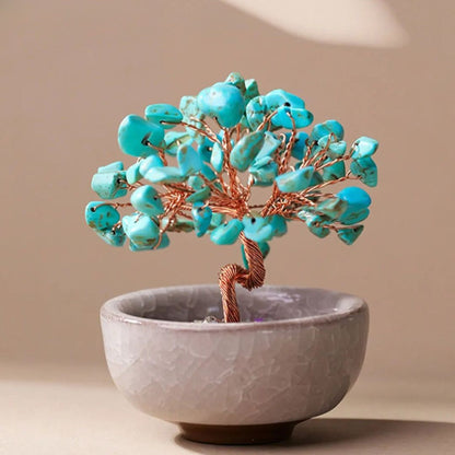 Drzewo Feng Shui "Święte Energię" z Naturalnych Kamieni