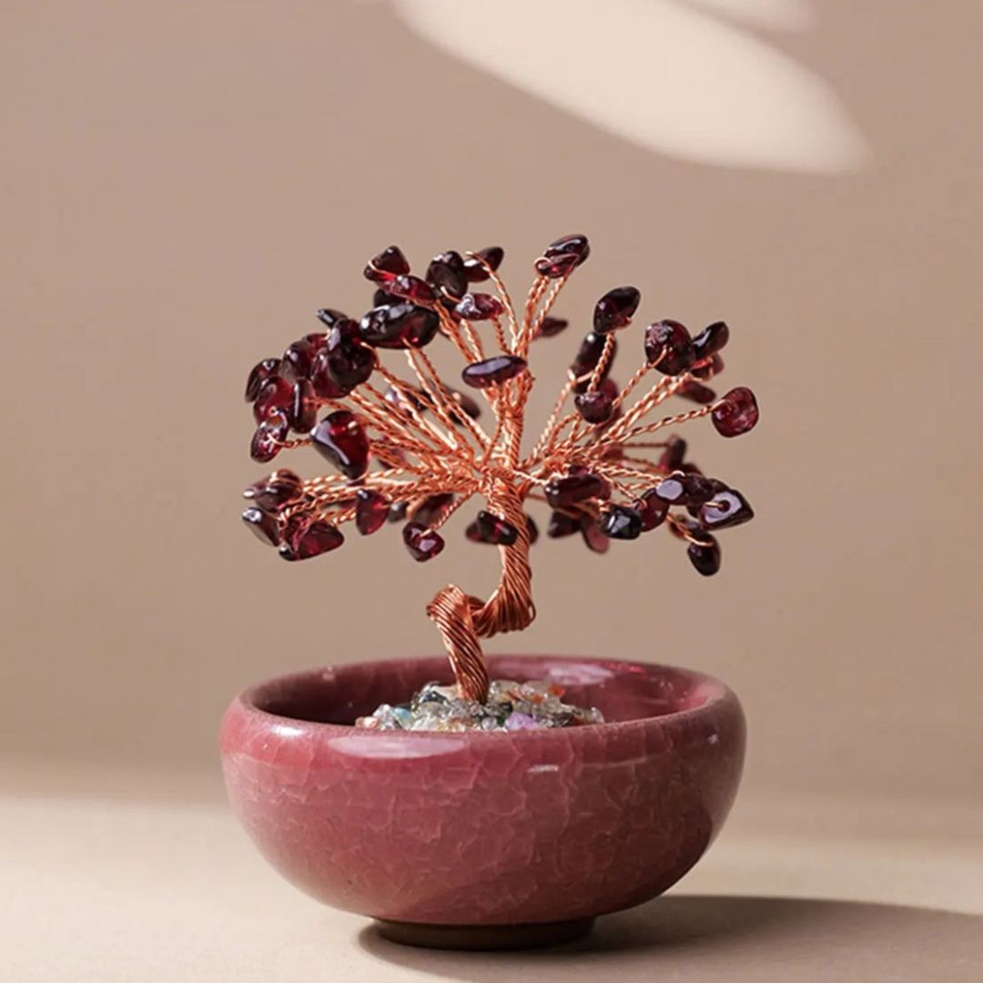 Drzewo Feng Shui "Święte Energię" z Naturalnych Kamieni