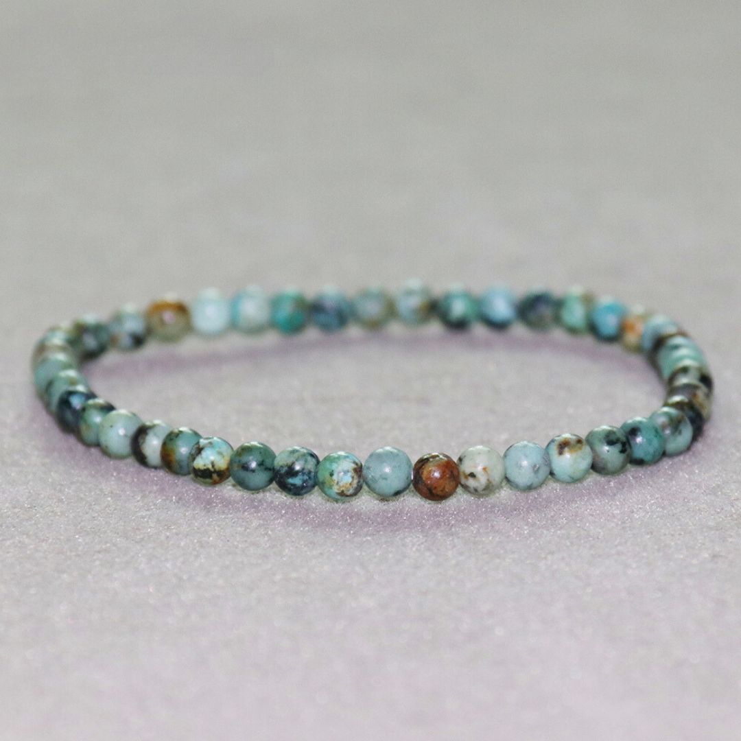 Elegancka Bransoletka z Naturalnych Kamieni 4 mm