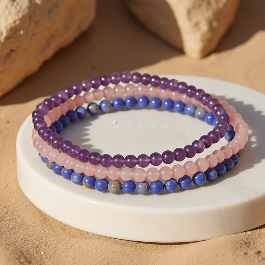 Bransoletka z Naturalnych Kamieni 4 mm – Elegancja w Każdym Detalu