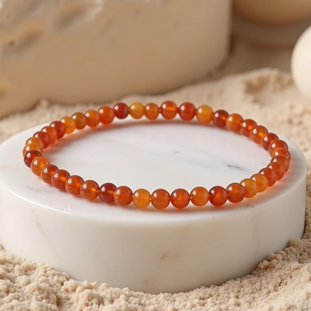 Bransoletka z Naturalnych Kamieni 4 mm – Elegancja w Każdym Detalu