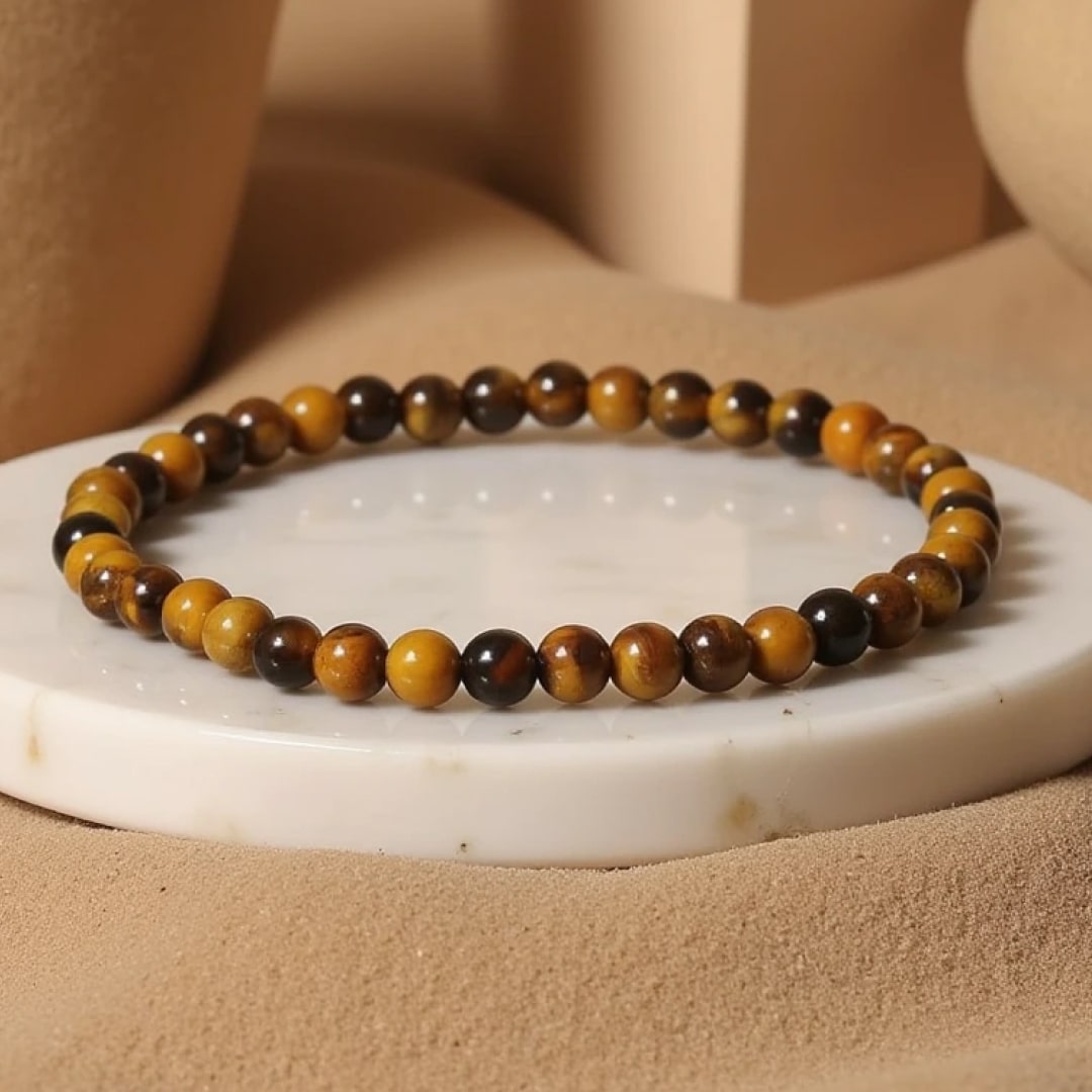 Bransoletka z Naturalnych Kamieni 4 mm – Elegancja w Każdym Detalu