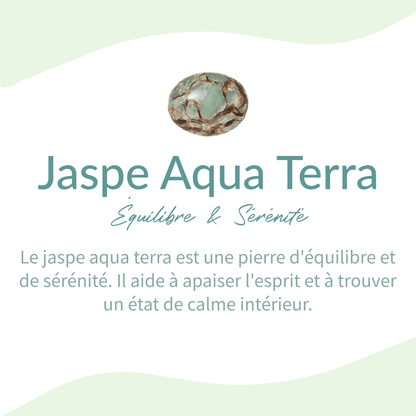 Bransoletka "Équilibre" z Jaspisu Aqua Terra