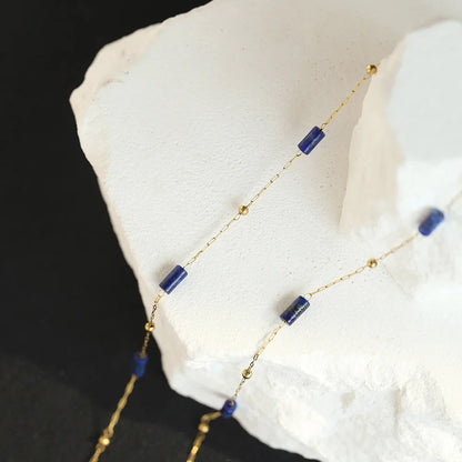 Komplet biżuterii "Niebieska Harmonia" z lapis lazuli