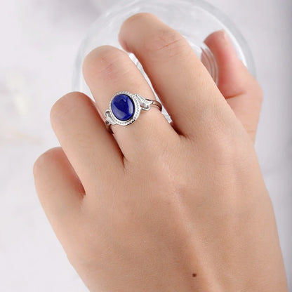 Pierścień Regulowany "Niebiańska Harmonia" z Lapis Lazuli