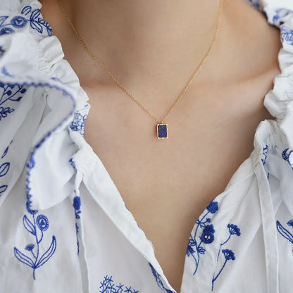 Komplet biżuterii "Niebieska Harmonia" z lapis lazuli
