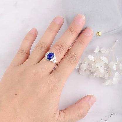 Pierścień Regulowany "Niebiańska Harmonia" z Lapis Lazuli