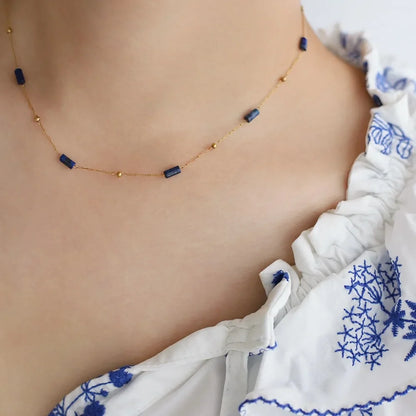 Komplet biżuterii "Niebieska Harmonia" z lapis lazuli