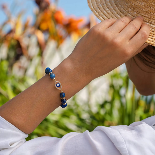 Bransoletka "Regard de Vérité" z Lapis Lazuli – Elegancja i Tajemnica