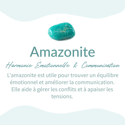 Bransoletka "Océan" z Amazonitem, Lapis Lazuli, Akwamarynem i Apatytem