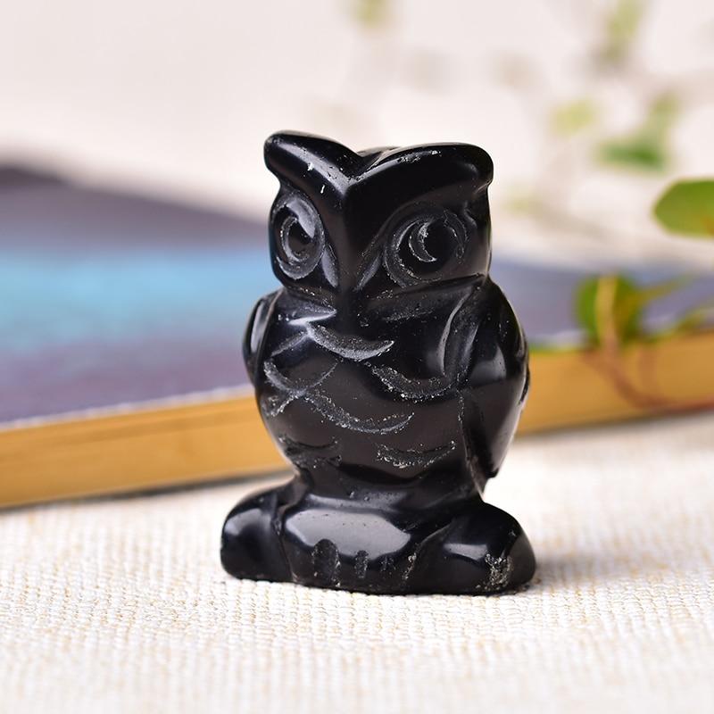 Totem Zwierzęcy Sowa z Naturalnego Kamienia