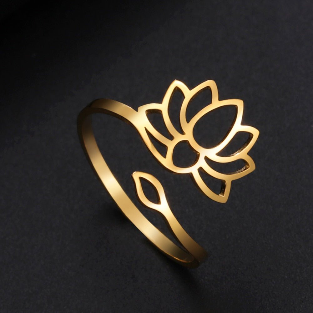 Pierścionek Regulowany Lotus Divin