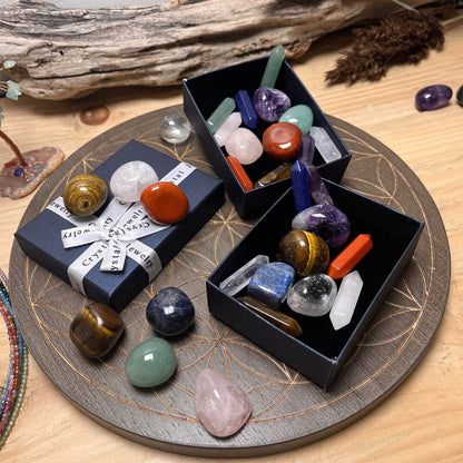 Zestaw Reiki - 7 Naturalnych Kamieni i 7 Podwójnych Punktów Energii