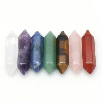 Zestaw Reiki - 7 Naturalnych Kamieni i 7 Podwójnych Punktów Energii
