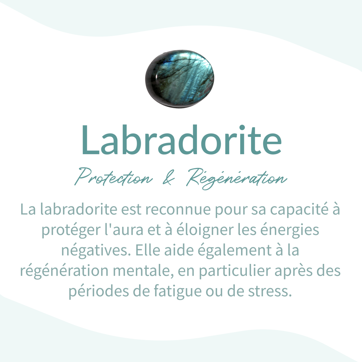 Luksusowy Galet z Labradorytu z Madagaskaru – Ochrona i Elegancja