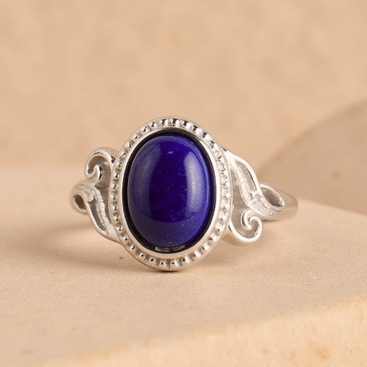 Pierścień Regulowany "Niebiańska Harmonia" z Lapis Lazuli