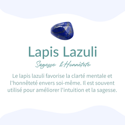 Bransoletka "Océan" z Amazonitem, Lapis Lazuli, Akwamarynem i Apatytem
