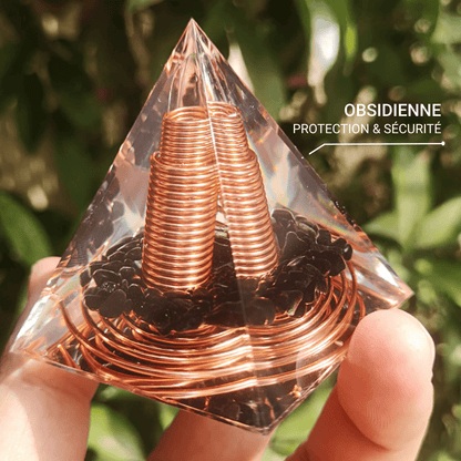 Orgonit "Wzmocniona Ochrona Energetyczna" z Obsidianu