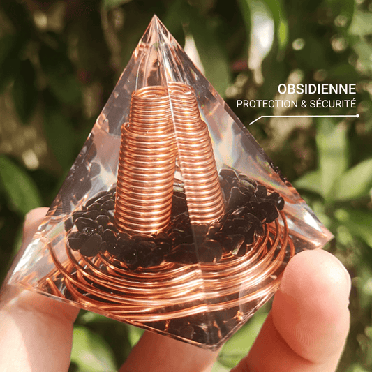 Orgonit "Wzmocniona Ochrona Energetyczna" z Obsidianu