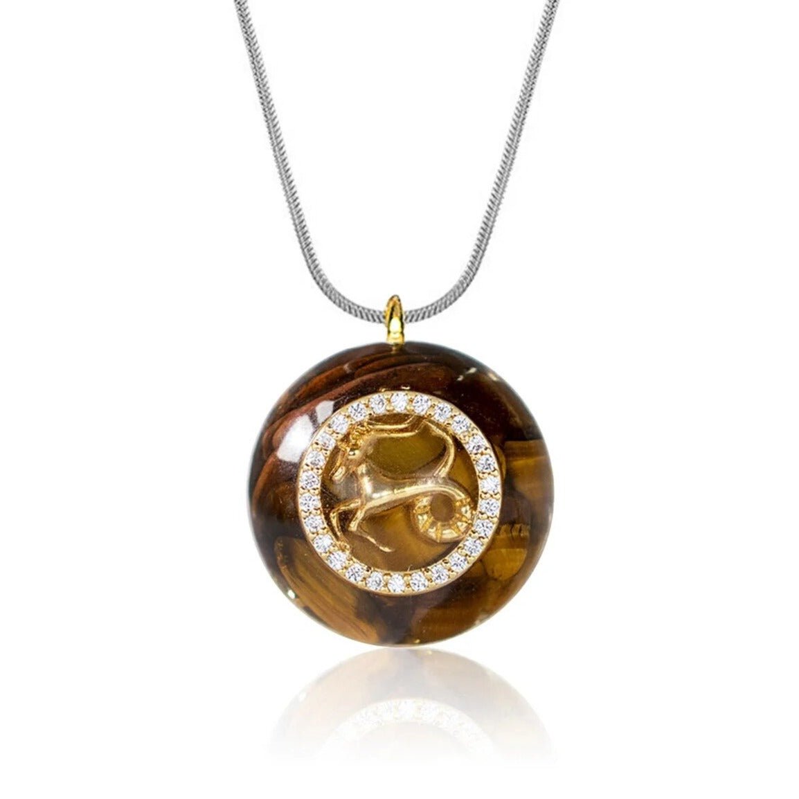Naszyjnik „Astrologiczna Harmonia” z orgonitem i znakami zodiaku