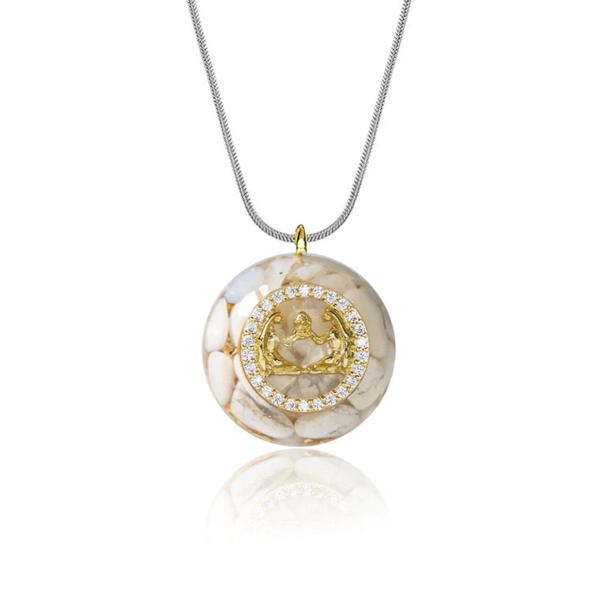 Naszyjnik „Astrologiczna Harmonia” z orgonitem i znakami zodiaku