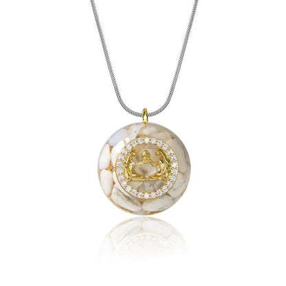 Naszyjnik „Astrologiczna Harmonia” z orgonitem i znakami zodiaku