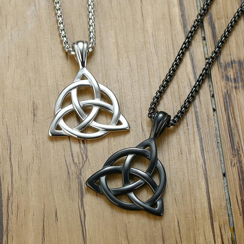 Naszyjnik „Triquetra” ze stali nierdzewnej