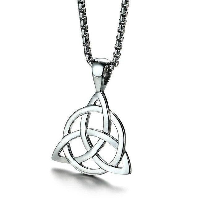 Naszyjnik „Triquetra” ze stali nierdzewnej