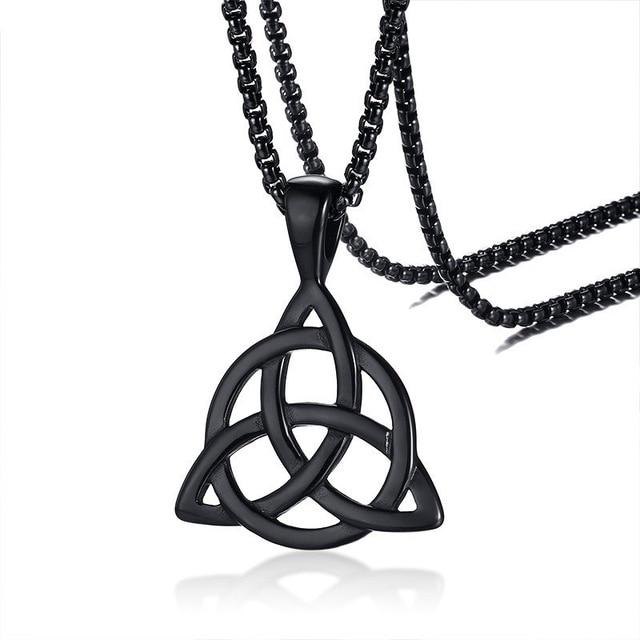 Naszyjnik „Triquetra” ze stali nierdzewnej