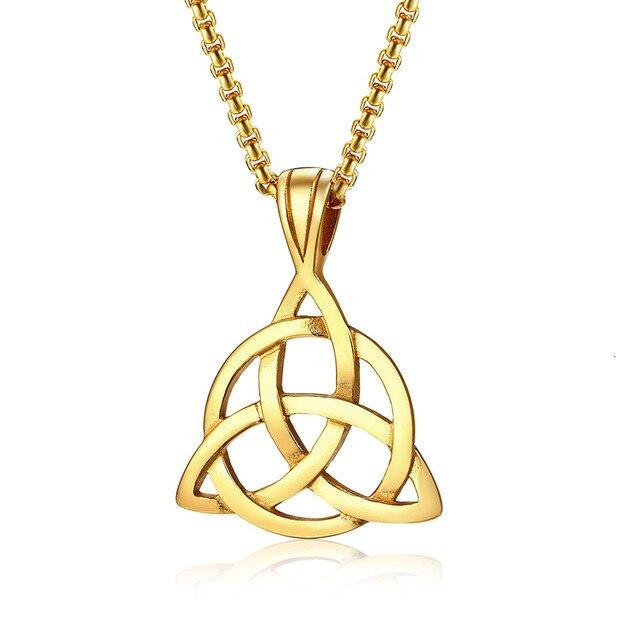 Naszyjnik „Triquetra” ze stali nierdzewnej