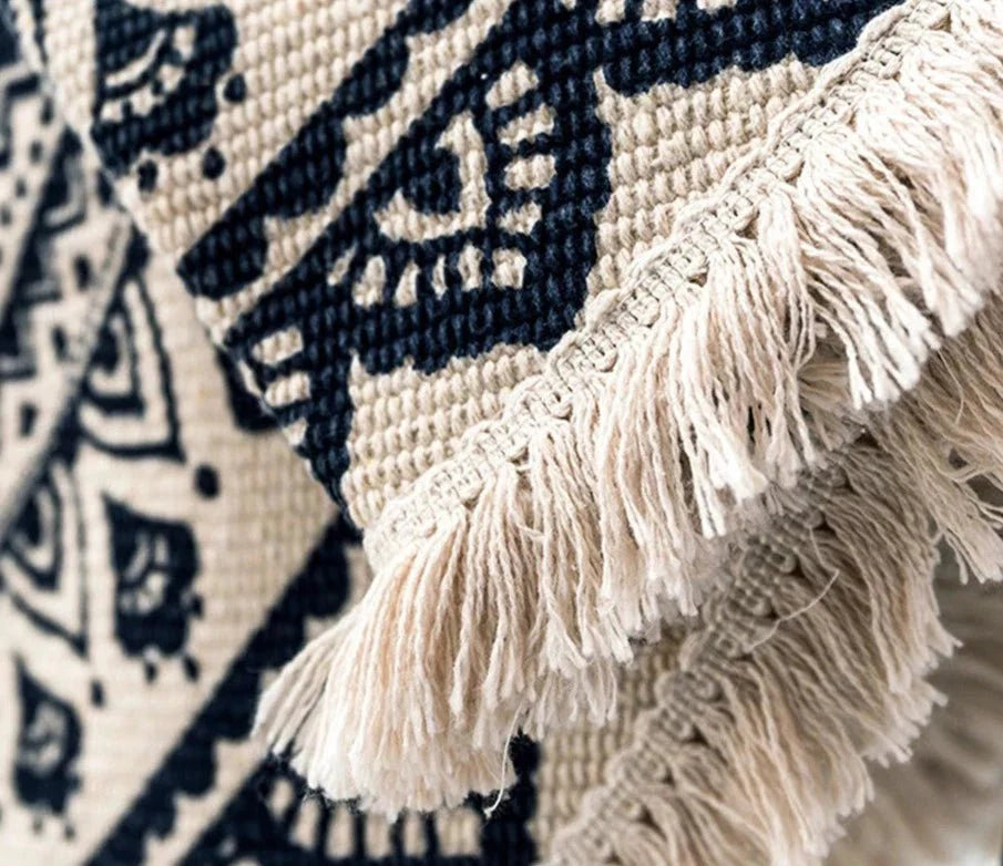 Dywan Okrągły w Stylu Etnicznym Mandala